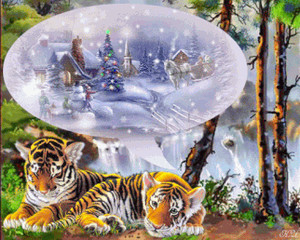  С Новым годом! Тигры <b>мечтают</b>! 