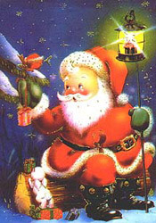 Санта с фонариком