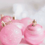  <b>Новогодние</b> шары розового цвета 