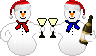  <b>Снеговички</b> чекаются в честь нового года 