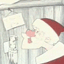 Дед мороз ругается,стоя у двери дома (дед мороз и лето)