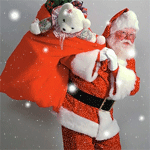 Дед мороз с мешком подарков
