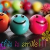 Разноцветные шарики с улыбкой (this is smile)