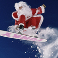 Санта сноубордист