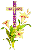 Крест в цветах