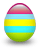 Яйцо пасхальное в полосочку