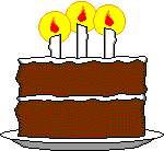 Торт с тремя свечами