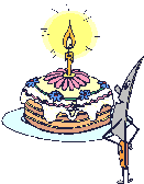 Торт с ножом