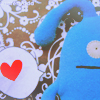  <b>Голубое</b> существо и сердечко 