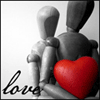  Деревянные человечки с сердцем (<b>love</b>) 