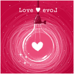 Сердечко в лампочке (love evol)