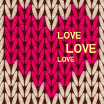 Вязаное сердце (love, love, love)