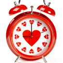  Время <b>люби</b>... или часы вместо цифр — сердечки 