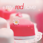 Пироженое в форме сердечка (my red love)