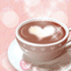  Чашечка кофе с <b>сердечком</b> 