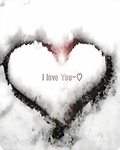 Сердце из снега (i love you)