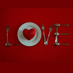 Сердечко на тарелке (love)