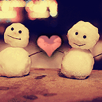 Снеговички с сердечком