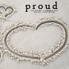 На песке нарисовано сердце (proud)