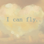 Сердечко с надписью i can fly