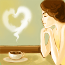 Сердечко над кофе