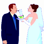 Невеста угощает