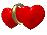 Кольцо с сердцами