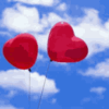  Воздушные шарики в <b>виде</b> сердечек 