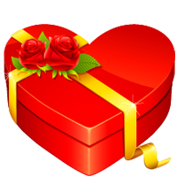 Подарок в коробочке-сердечке