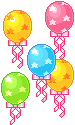 Воздушные шарики с лентами