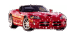 Красная гламурная спортивная машина