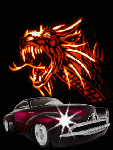 Автомобиль с драконом