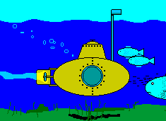  Подводная <b>лодка</b> желтая 