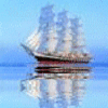 Корабль с белыми парусами