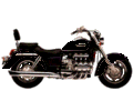 Мотоцикл классический, черный