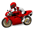 Красный мотоцикл