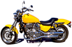 Мотоцикл желтый