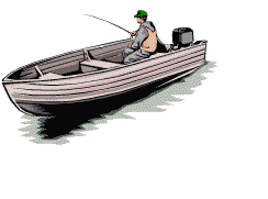 Рыбак на  лодке