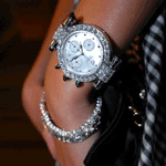 Сверкающие часы и браслет