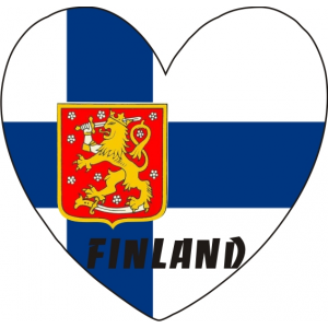 Finland, Финляндия, Флаг, Герб