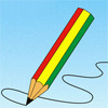 Разноцветный карандаш