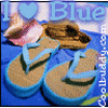 Голубые сандали