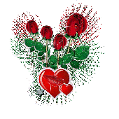 Сердечки и розы