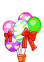 Воздушные шары в бантах