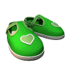 Зелёные сандали