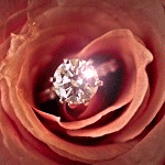  <b>Кольцо</b> с красивым камнем в розе 