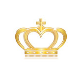 Корона в виде сердец с крестом