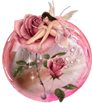 Ангел на цветке-розе