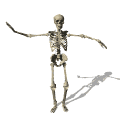Движущийся скелет