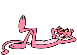  Розовая <b>пантера</b> отдыхает 